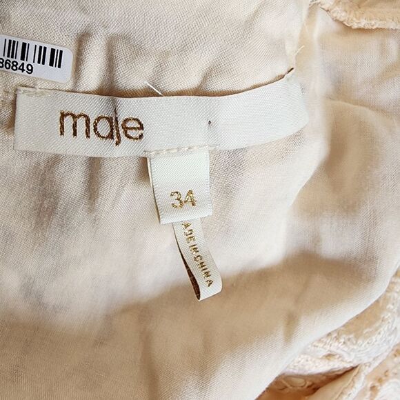 MAJE Ilou guipure lace playsuit romper size 34 us 2 - Picture 7 of 8